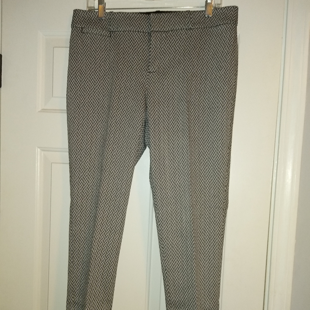 Versona New White and Grey Dress Pants 12